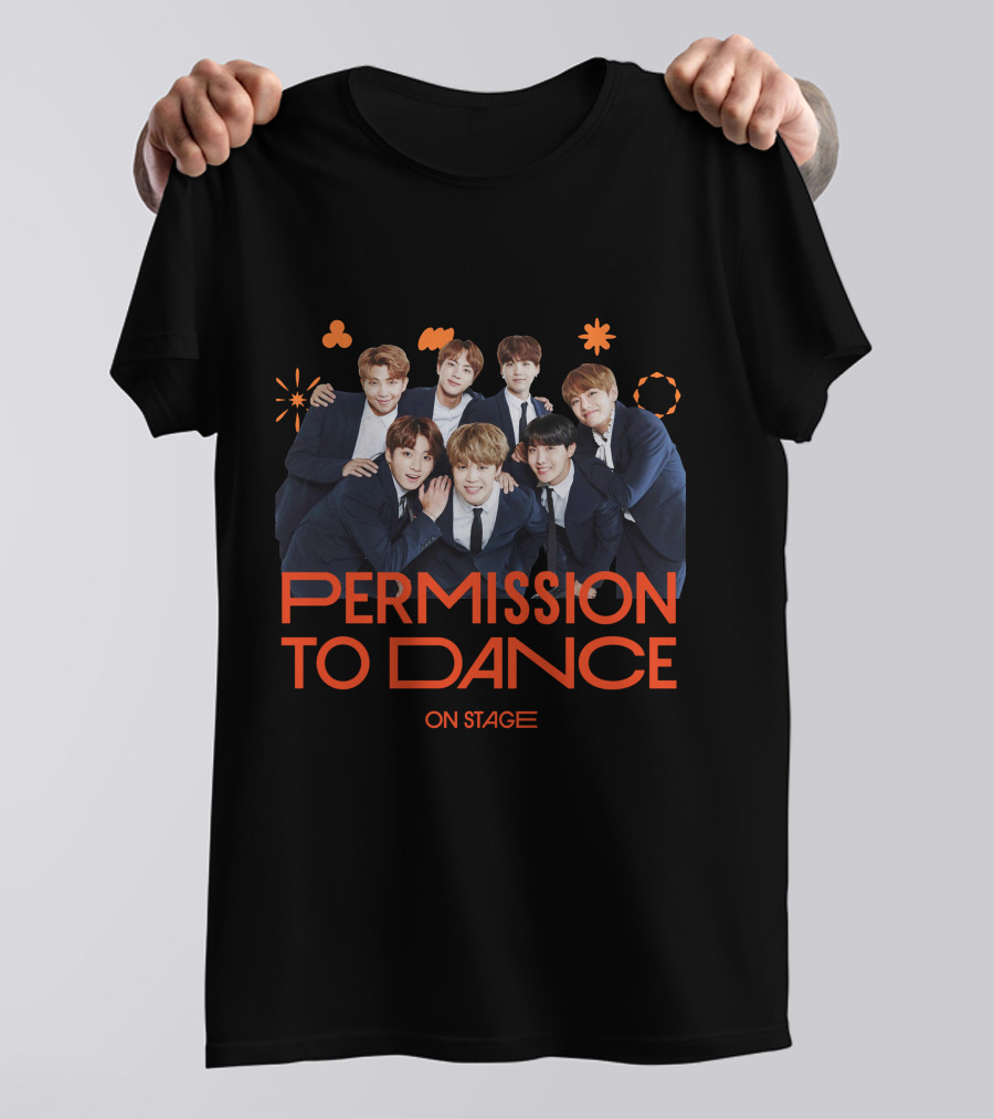 BTS Permission To Dance On Stage Group Photo T-Shirt