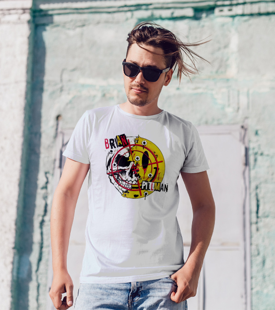 BRIAN PILLMAN TARGET SKULL HEADBANG T-Shirt