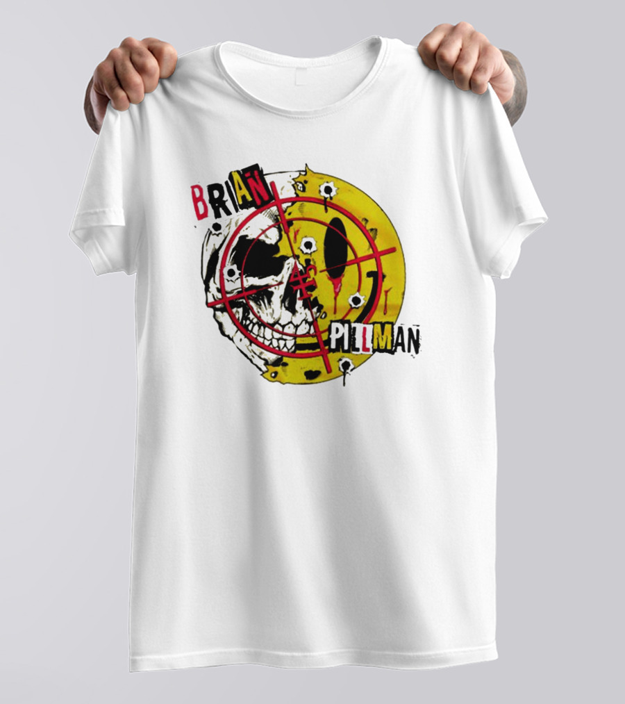 BRIAN PILLMAN TARGET SKULL HEADBANG T-Shirt