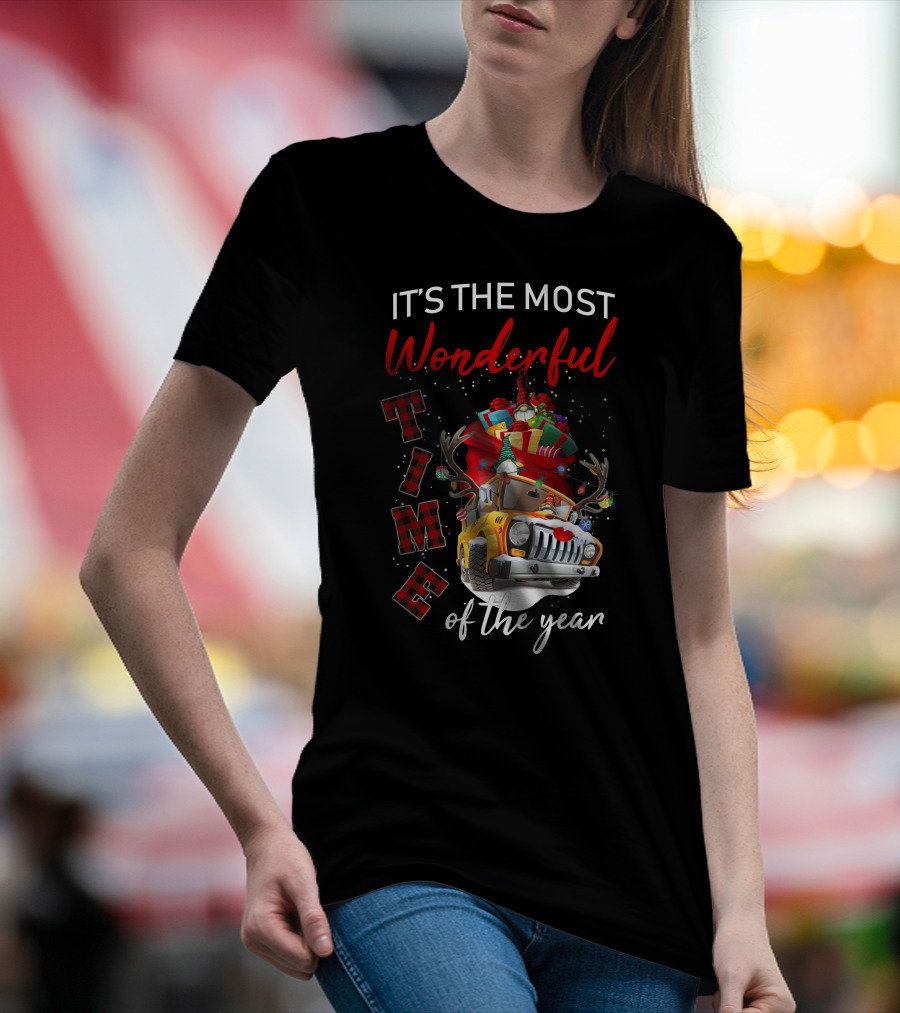 It's The Most Wonderful Time Of The Year Christmas Truck With Gifts T-Shirt