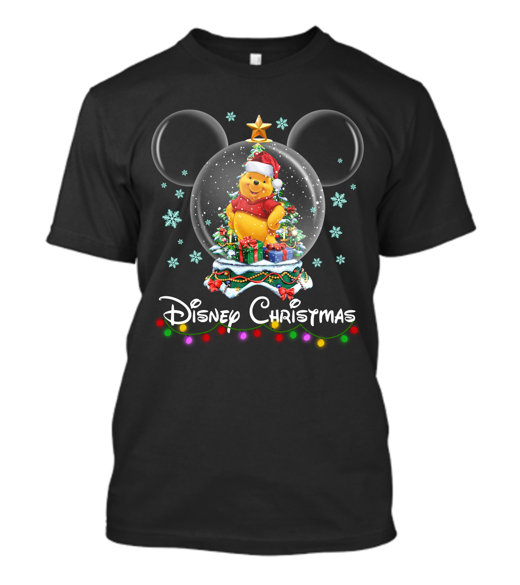 Disney Christmas Pooh Snow Globe Magic T-Shirt