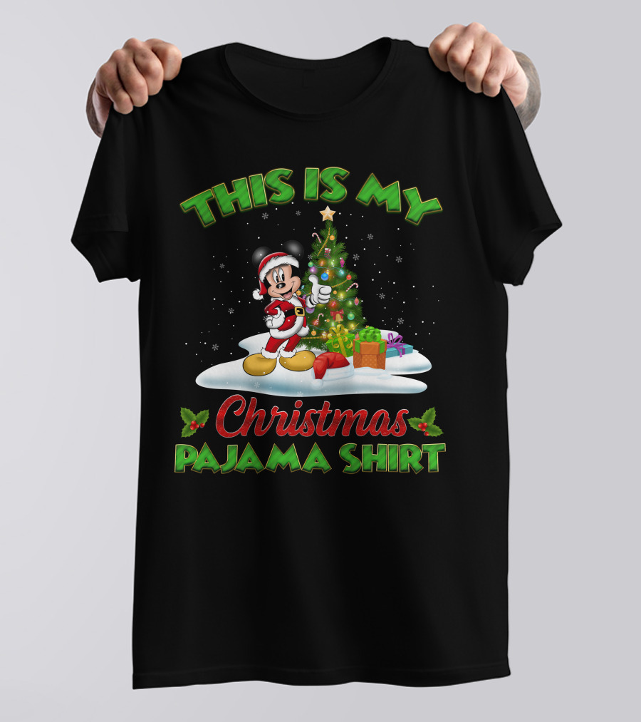 This Is My Christmas Pajama Shirt Mickey T-Shirt