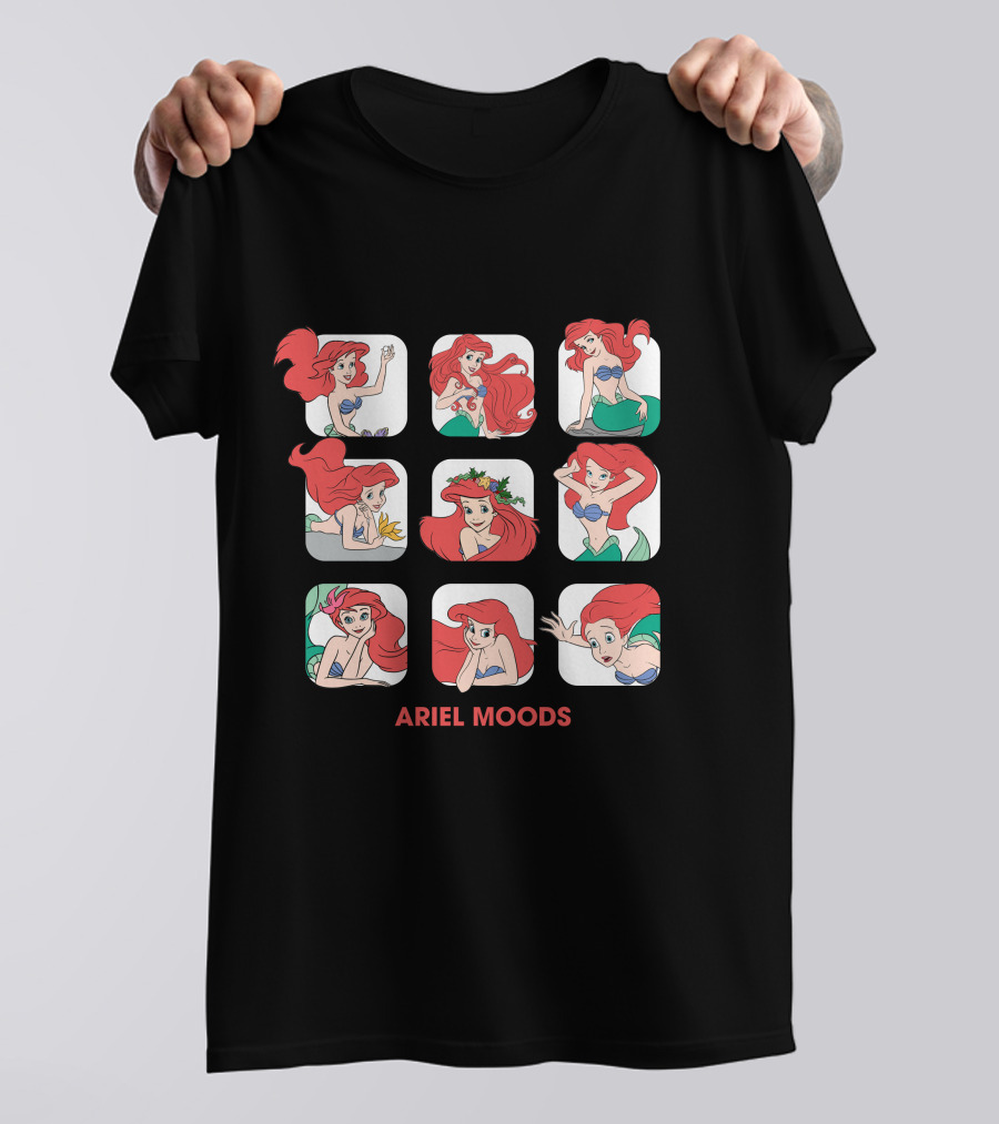 Ariel Moods Disney The Little Mermaid Expressions T-Shirt