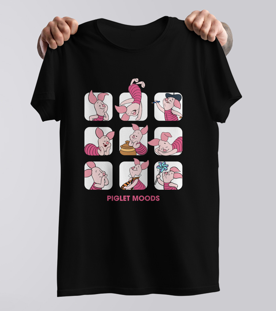 Piglet Moods Playful Expressions T-Shirt