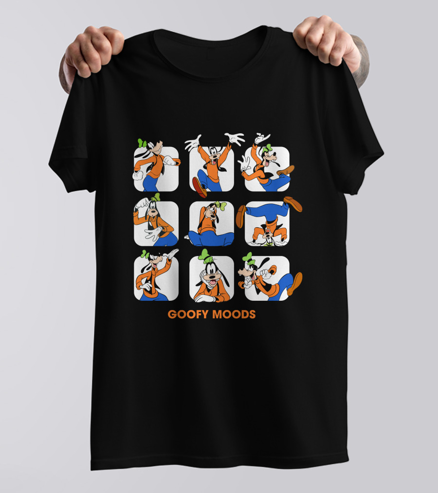 Goofy Moods Disney Character Expressions T-Shirt