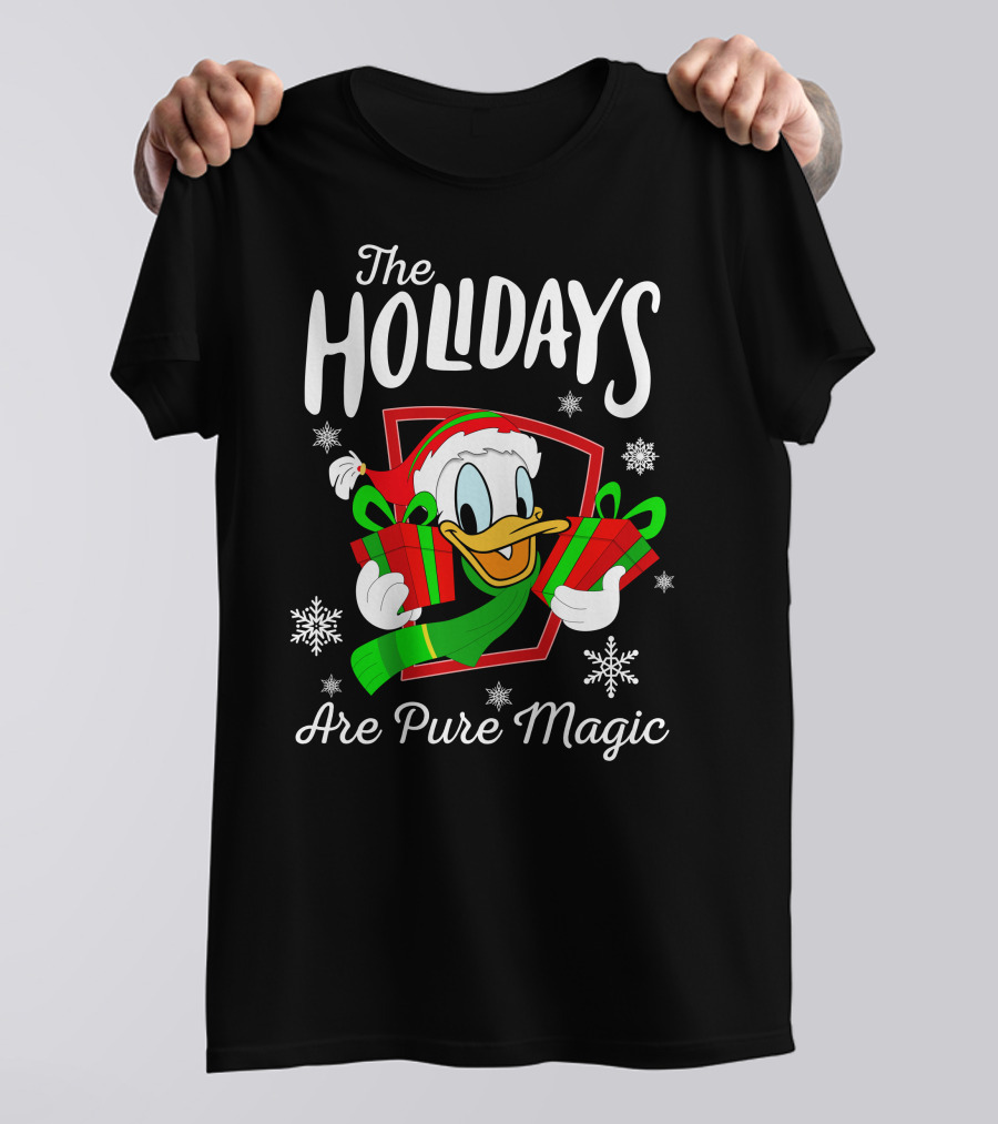 The Holidays Are Pure Magic Donald Duck Christmas Gifts T-Shirt