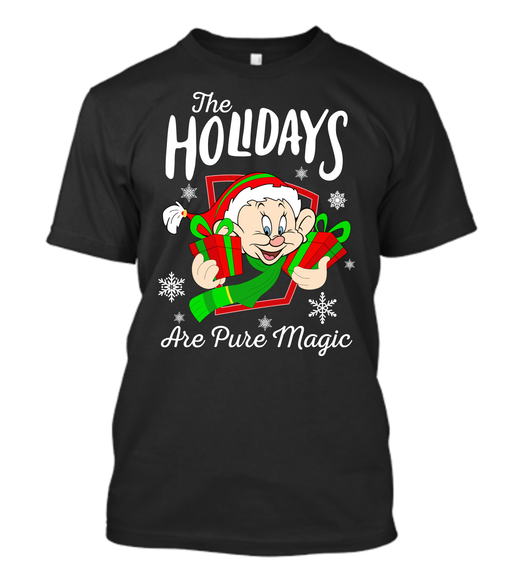 The Holidays Are Pure Magic Dopey Christmas Snowflakes T-Shirt