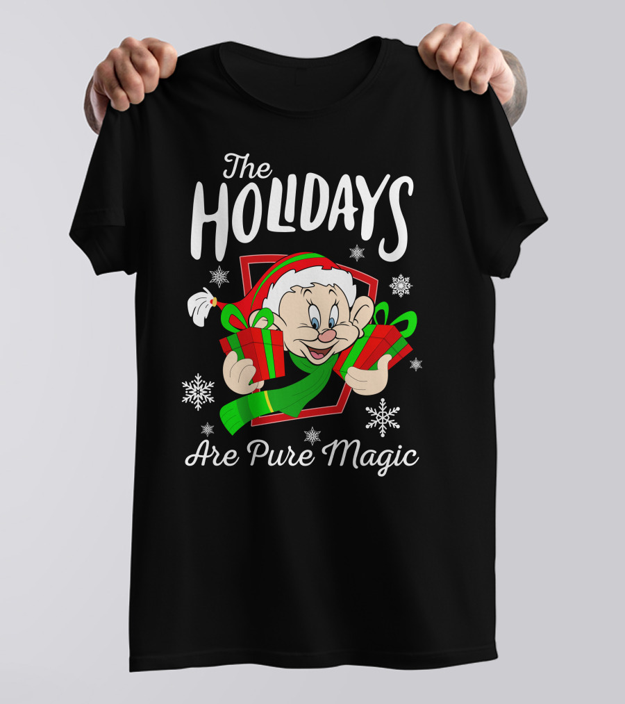 The Holidays Are Pure Magic Dopey Christmas Snowflakes T-Shirt