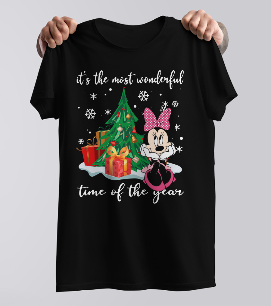 Minnie Mouse Christmas It's The Most Wonderful Time Of The Year T-Shirt