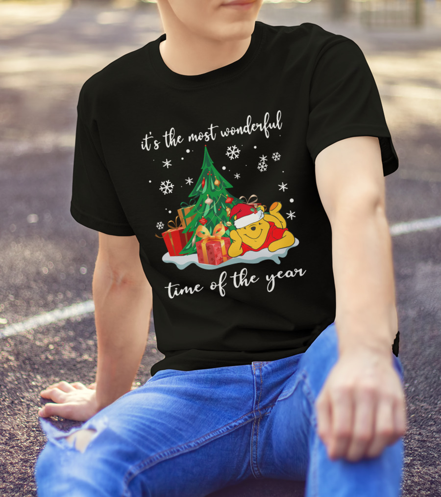 It's The Most Wonderful Time Of The Year Christmas Pooh T-Shirt