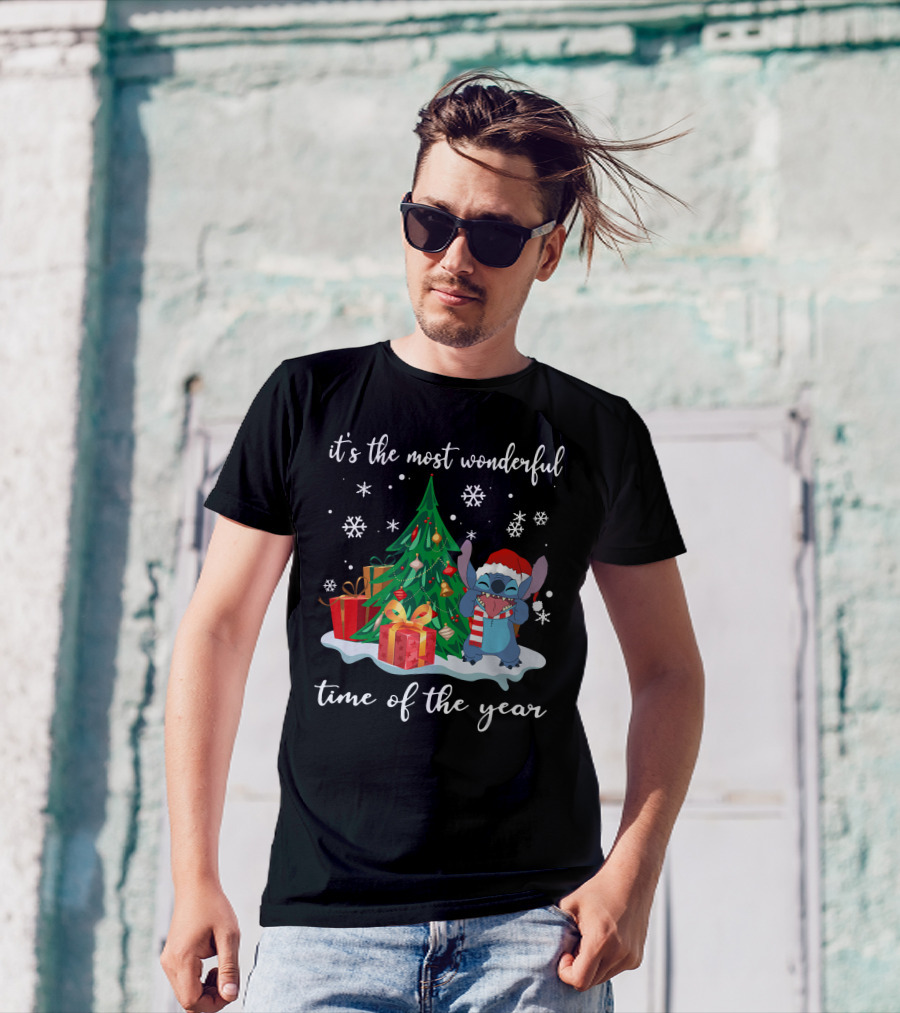 It's The Most Wonderful Time Of The Year Christmas Stitch T-Shirt