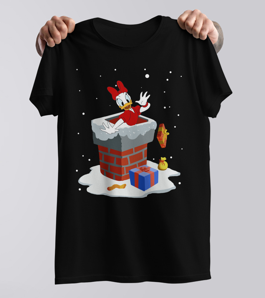 Daisy Duck Christmas Chimney Surprise T-Shirt