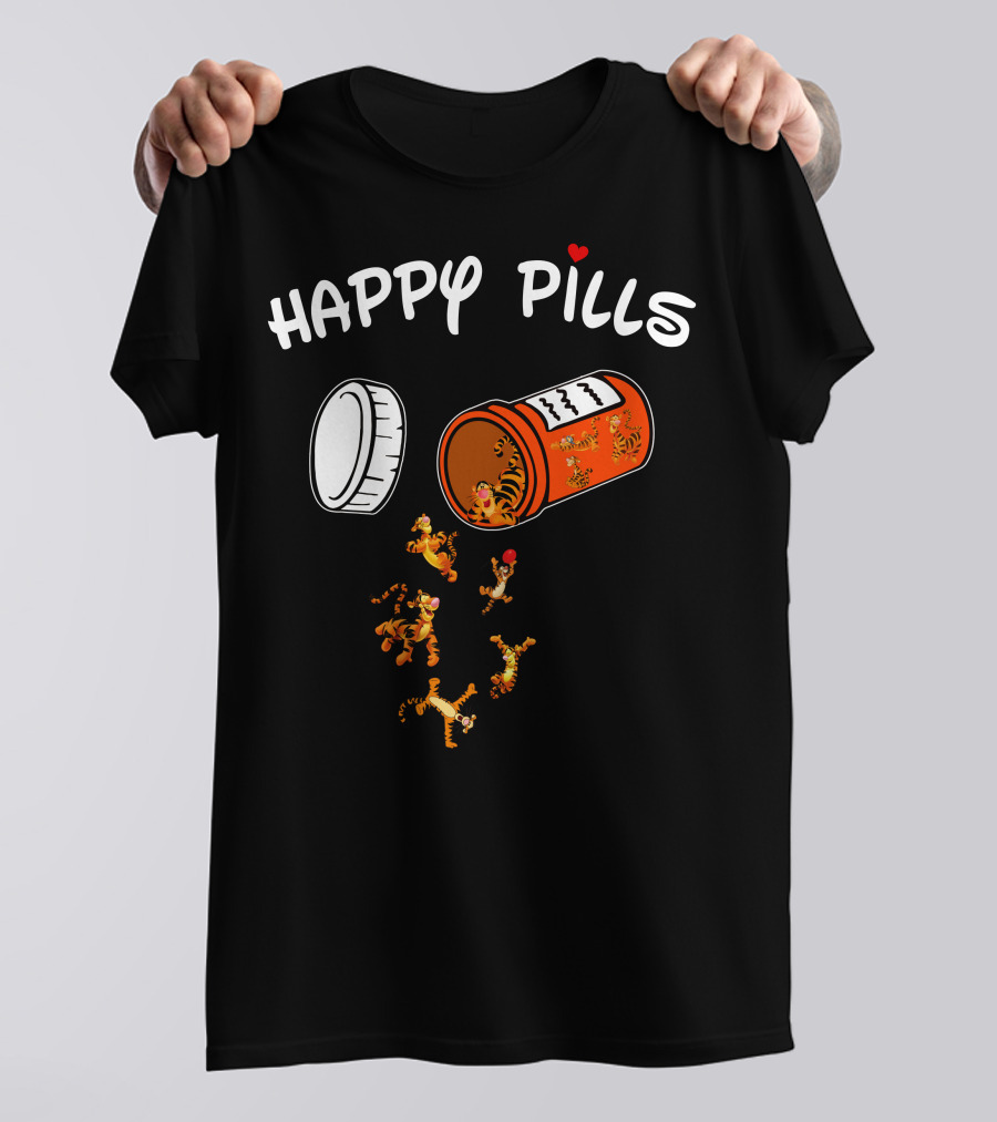Happy Pills Tigger Capsule Fun T-Shirt