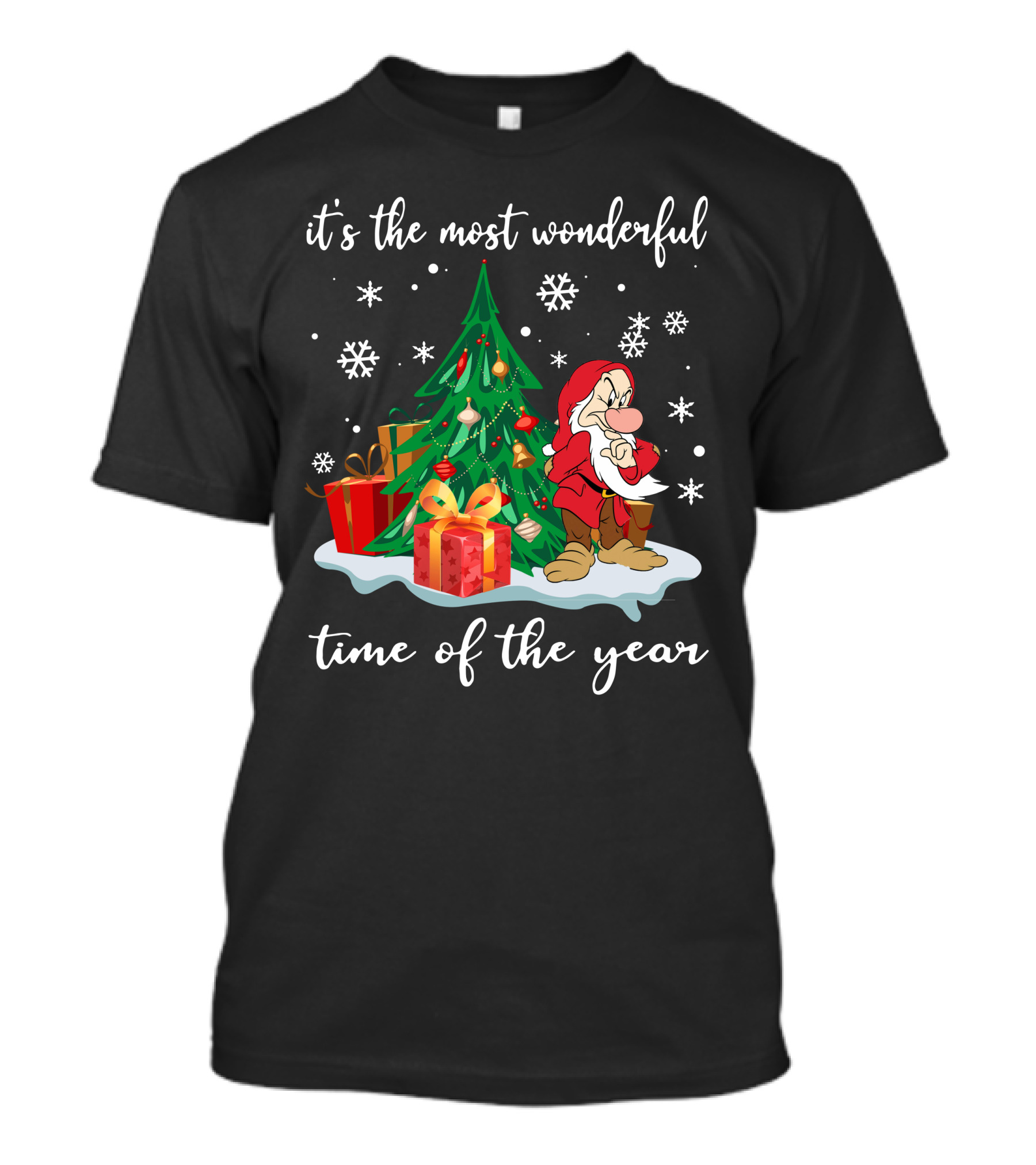 It's The Most Wonderful Time Of The Year Grumpy Christmas Snow White T-Shirt
