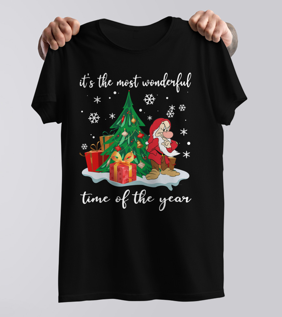 It's The Most Wonderful Time Of The Year Grumpy Christmas Snow White T-Shirt