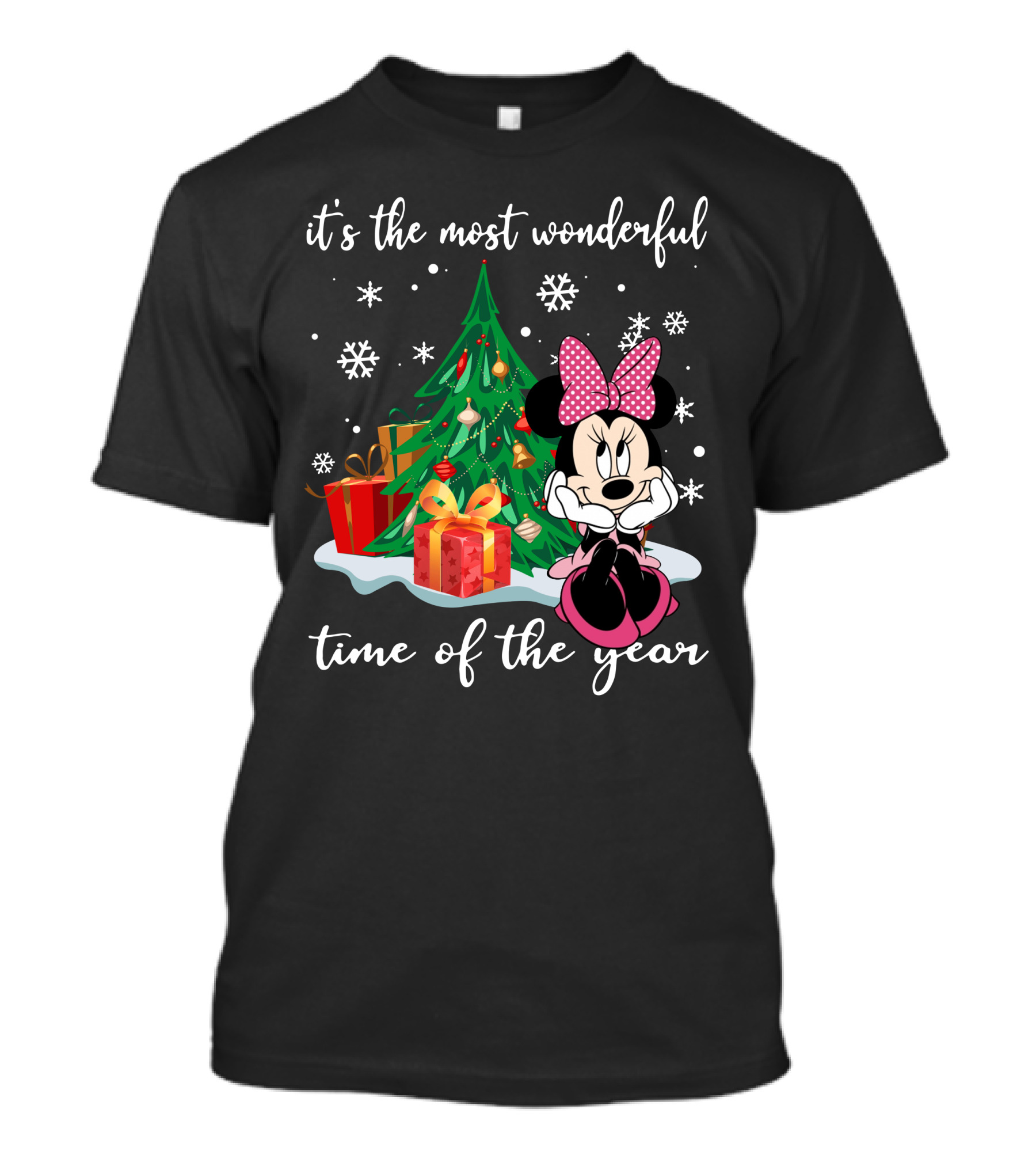 It's The Most Wonderful Time Of The Year Minnie Christmas Tree T-Shirt