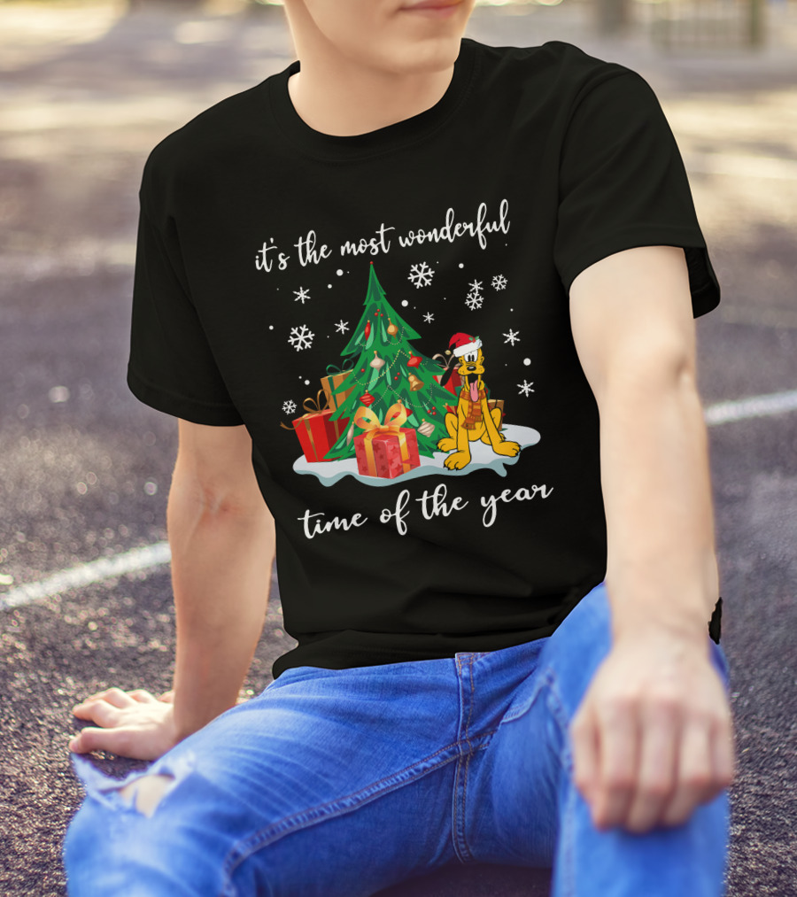 It's The Most Wonderful Time Of The Year Christmas Pluto T-Shirt