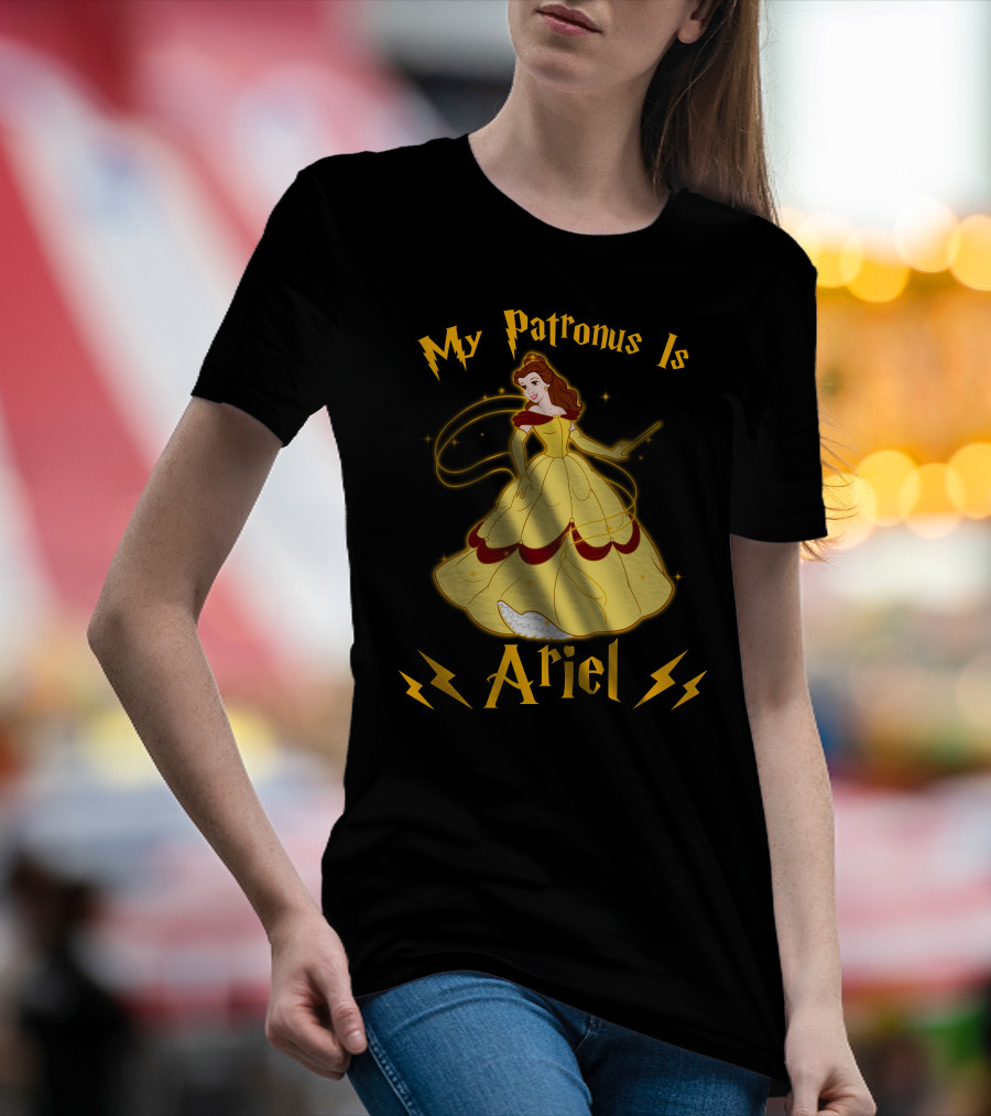 My Patronus Is Ariel Belle Disney Princesses Crossover T-Shirt