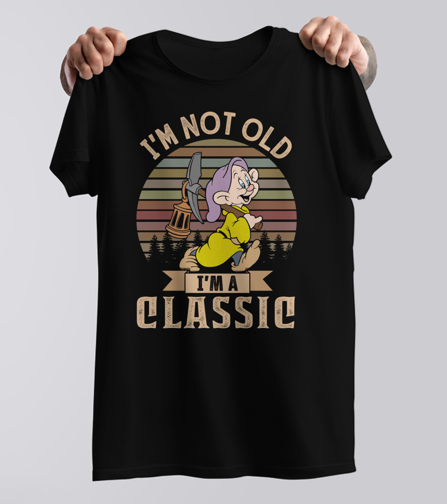 I'm Not Old I'm A Classic Dopey Lantern Sunset T-Shirt