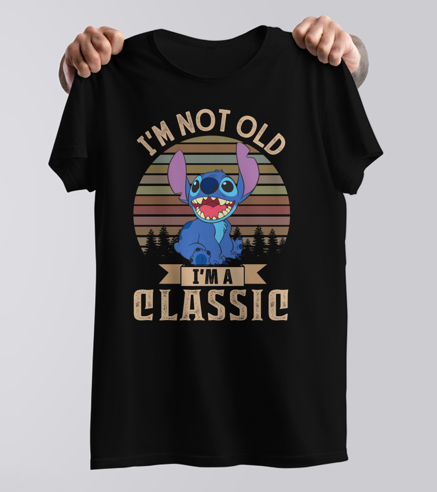 I'm Not Old I'm A Classic Stitch Retro Vintage Style T-Shirt