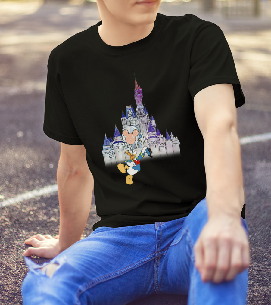 Donald Castle Mickey Balloon T-Shirt