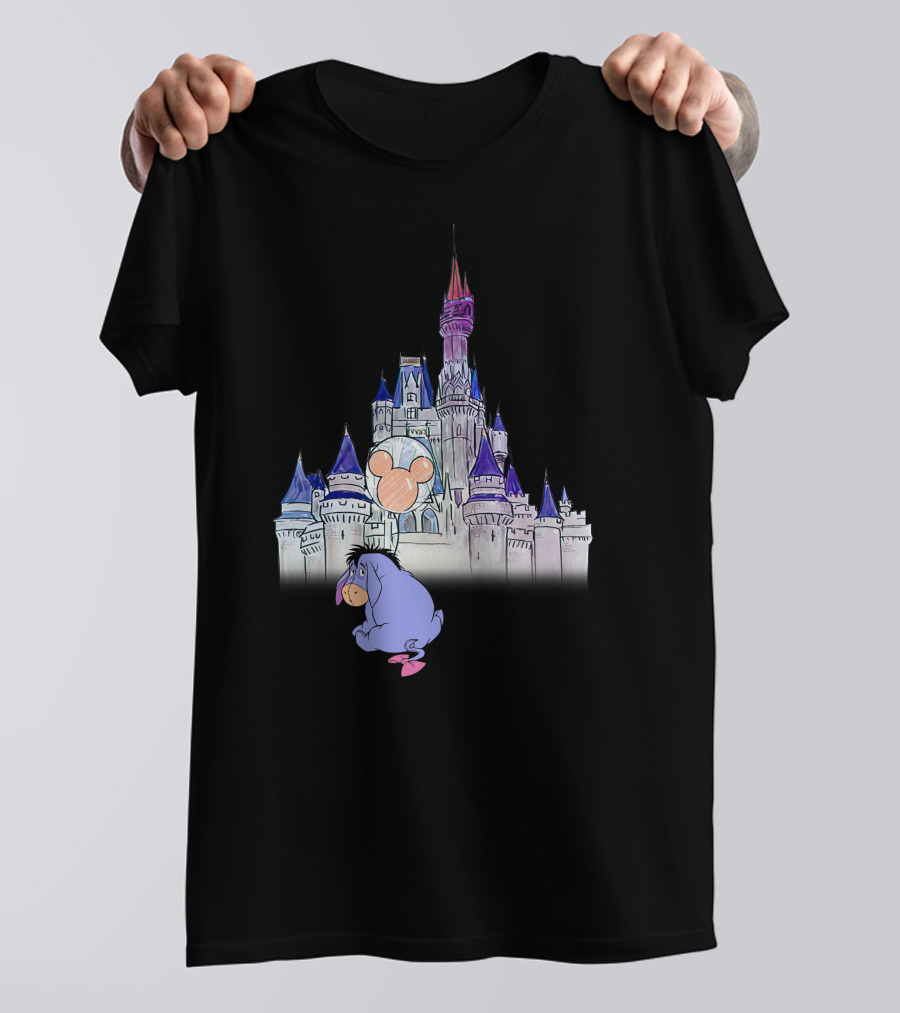 Eeyore Disney Castle Mickey Balloon T-Shirt
