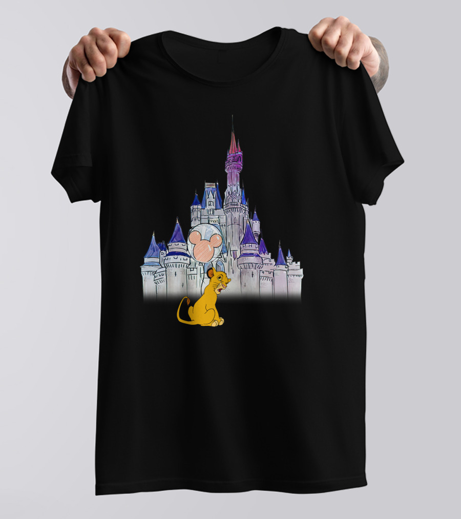 Simba Disney Castle Mickey Balloon T-Shirt