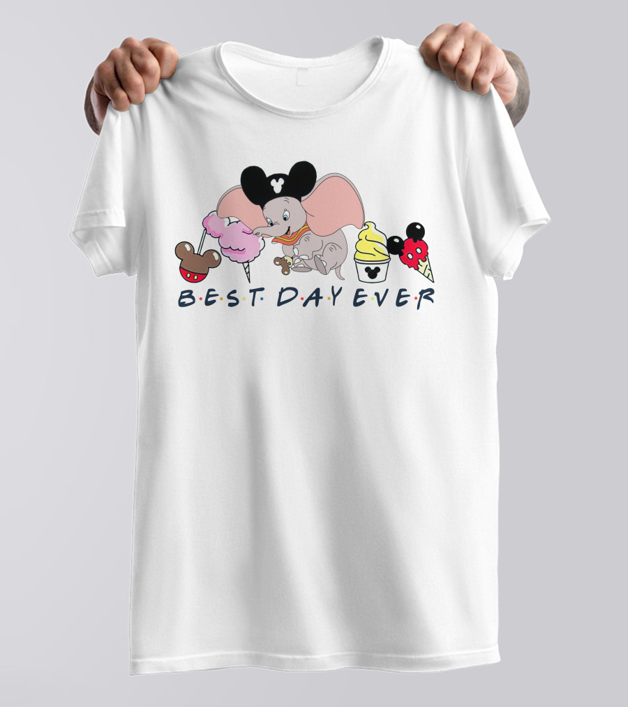 Best Day Ever Dumbo Mickey Ears Disney Sweets T-Shirt