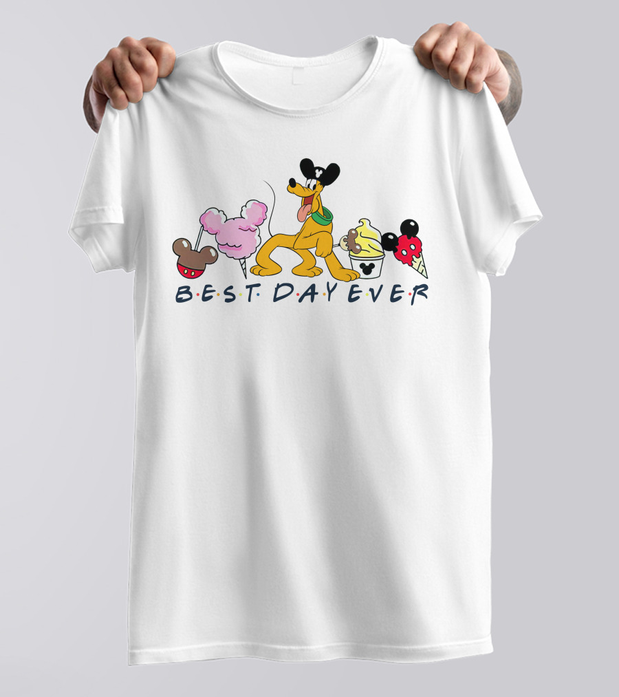 Pluto Best Day Ever Disney Treats T-Shirt