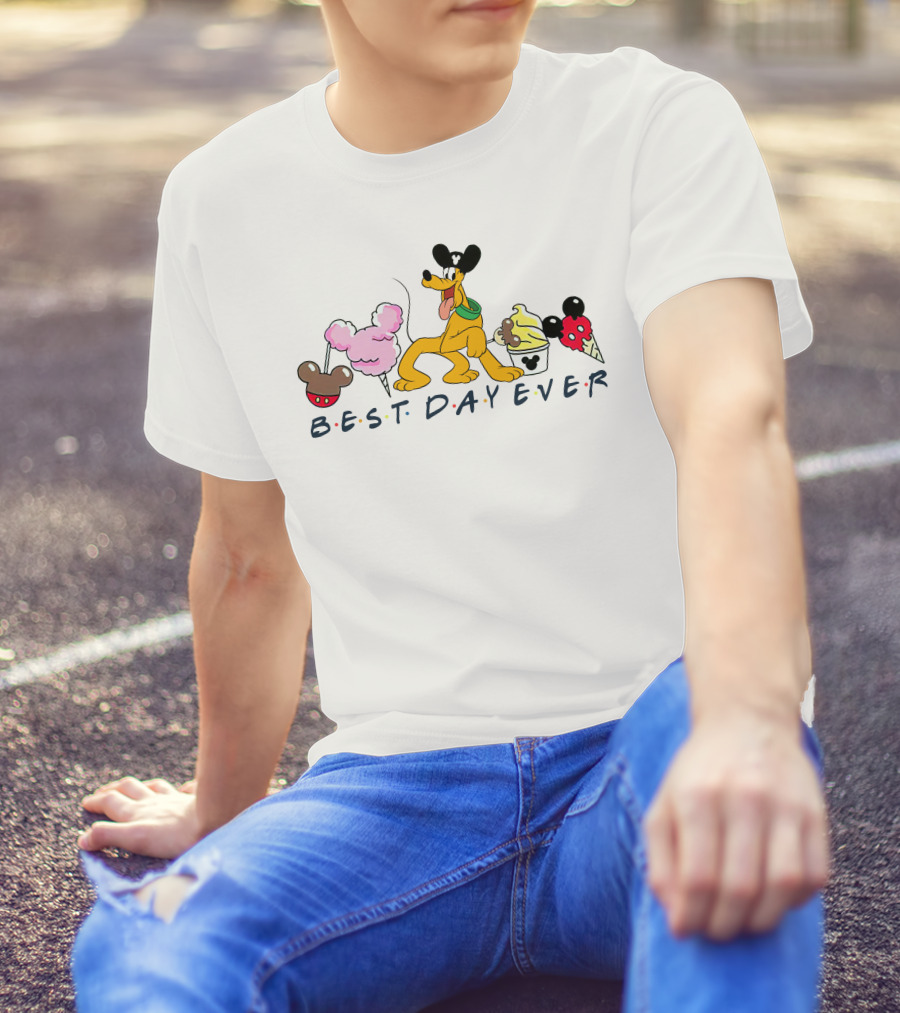 Pluto Best Day Ever Disney Treats T-Shirt