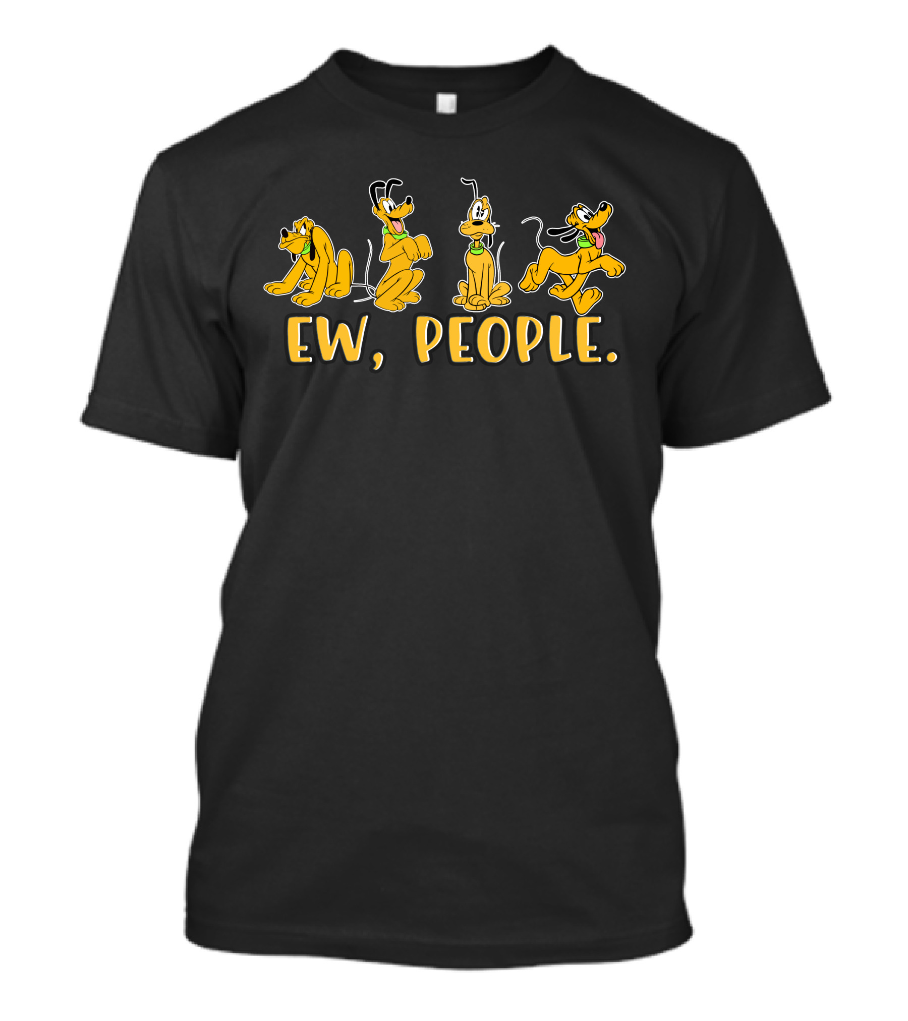 Pluto Ew People Fun Expressions T-Shirt