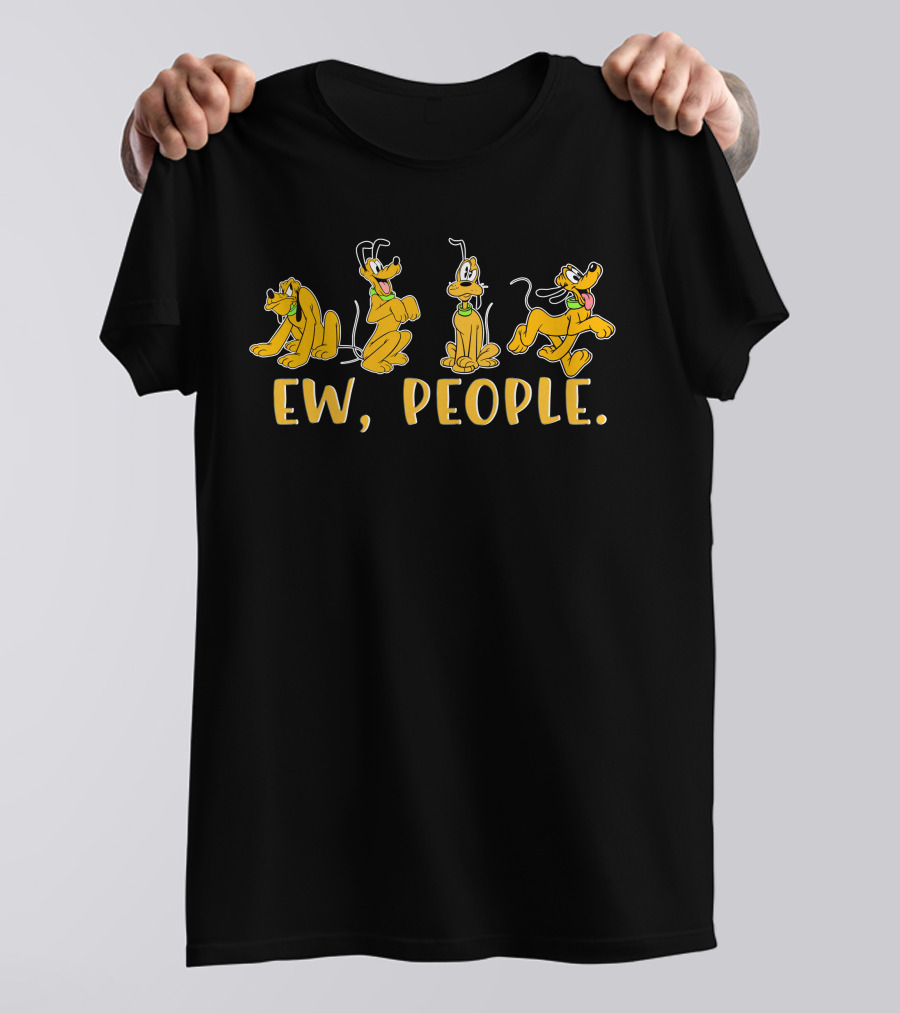 Pluto Ew People Fun Expressions T-Shirt