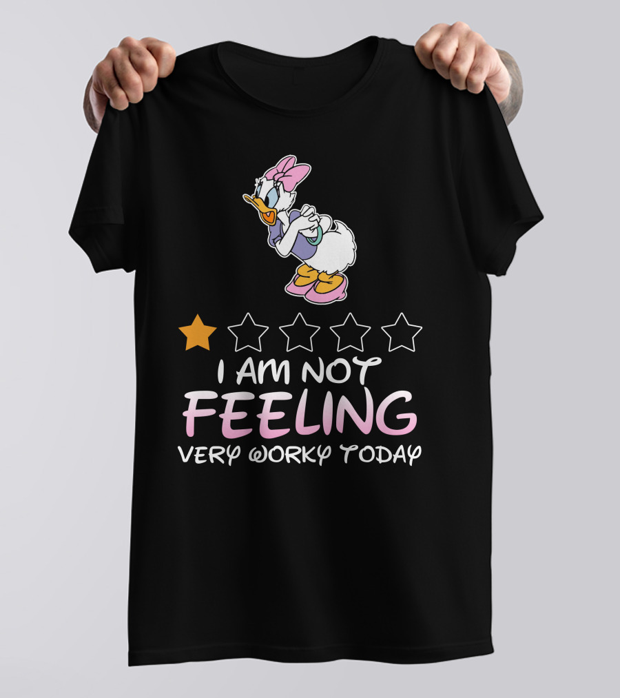 Daisy Duck I Am Not Feeling Very Worky Today One Star Rating T-Shirt
