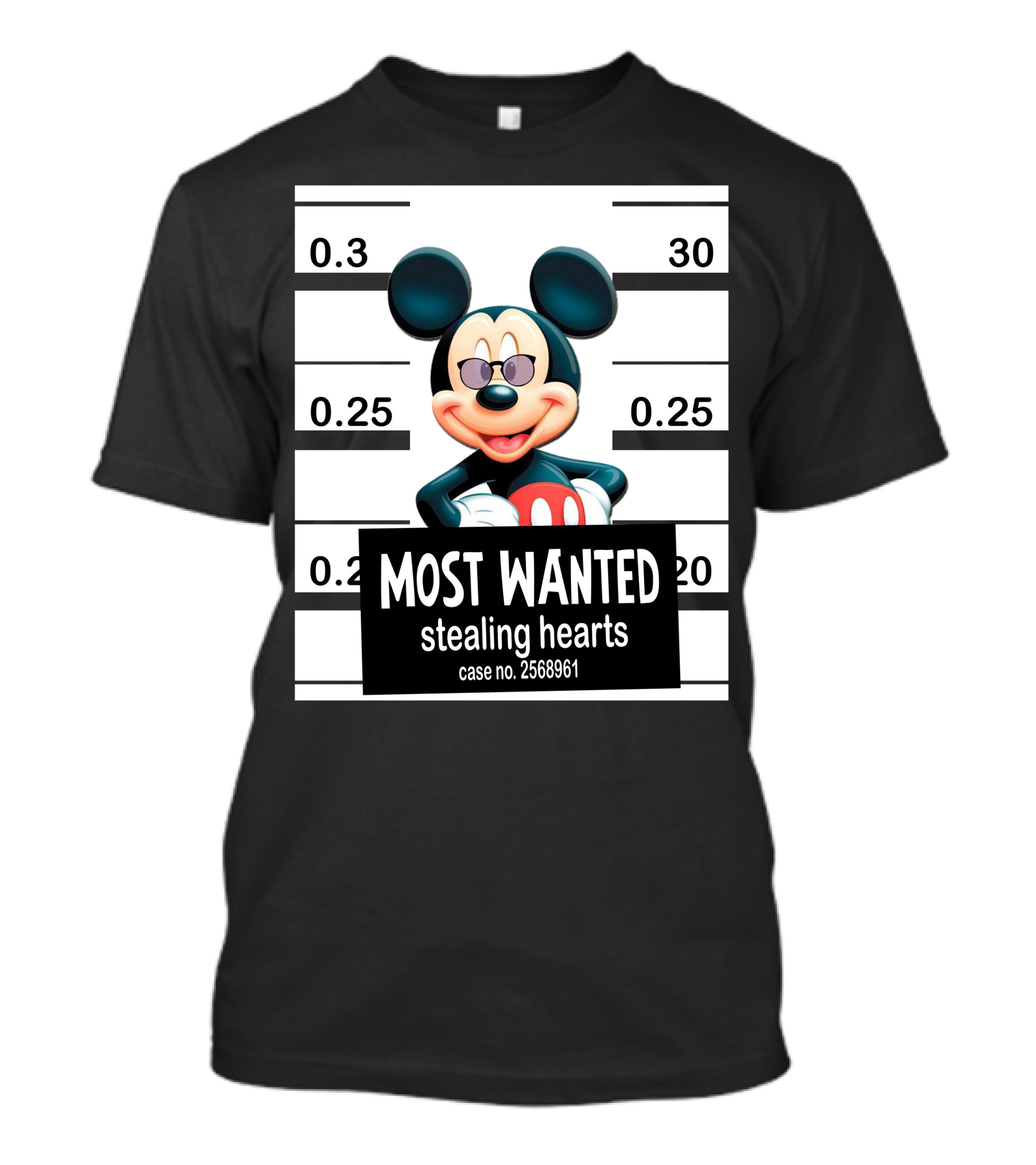 Mickey Most Wanted Stealing Hearts Case No. 2568961 T-Shirt