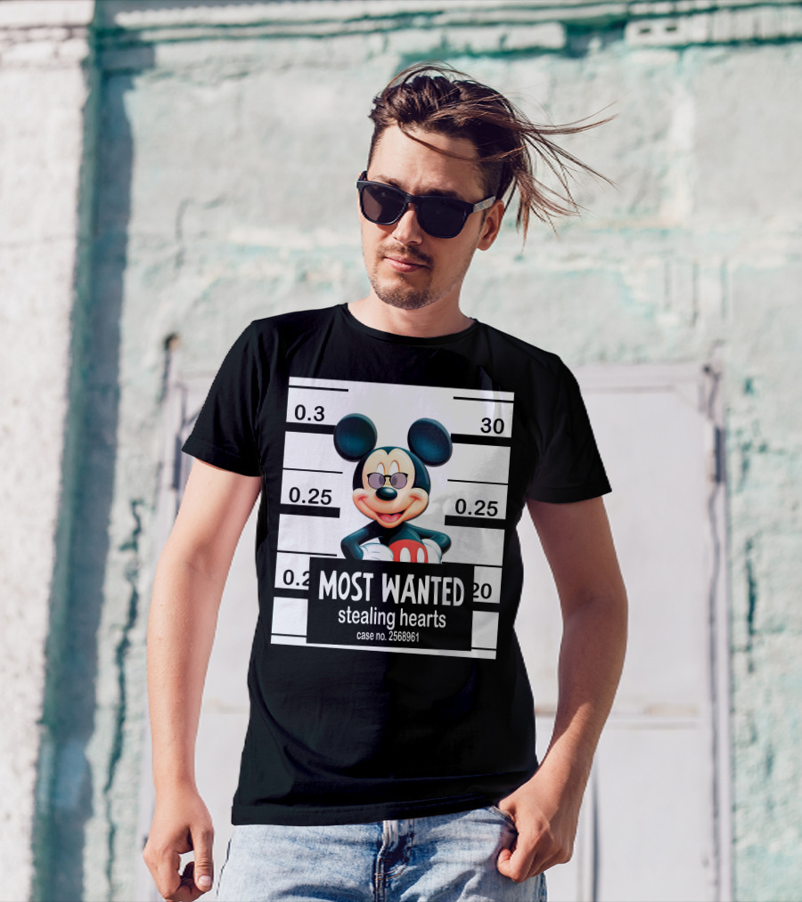 Mickey Most Wanted Stealing Hearts Case No. 2568961 T-Shirt