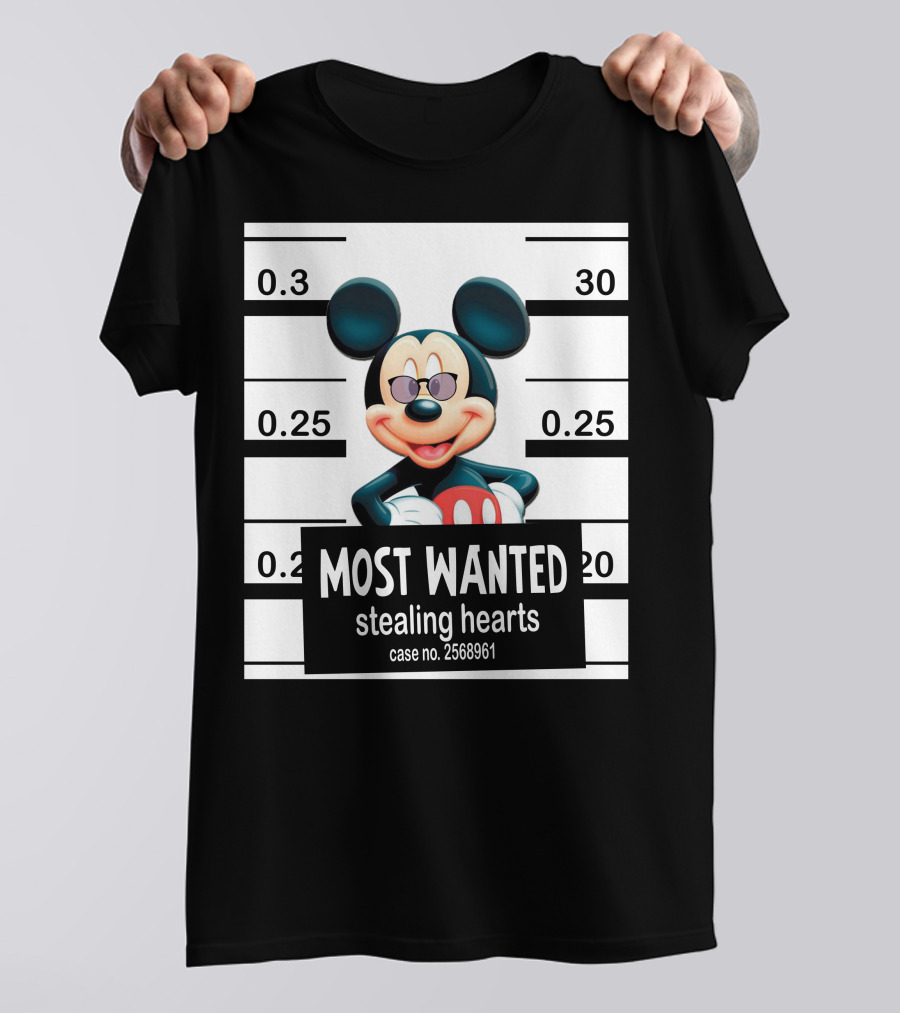 Mickey Most Wanted Stealing Hearts Case No. 2568961 T-Shirt