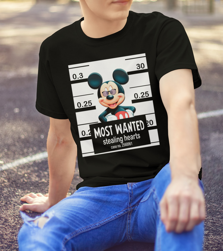Mickey Most Wanted Stealing Hearts Case No. 2568961 T-Shirt