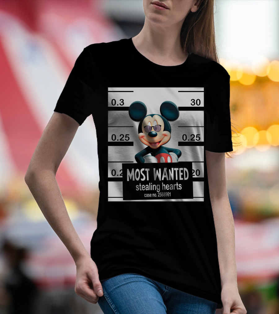 Mickey Most Wanted Stealing Hearts Case No. 2568961 T-Shirt