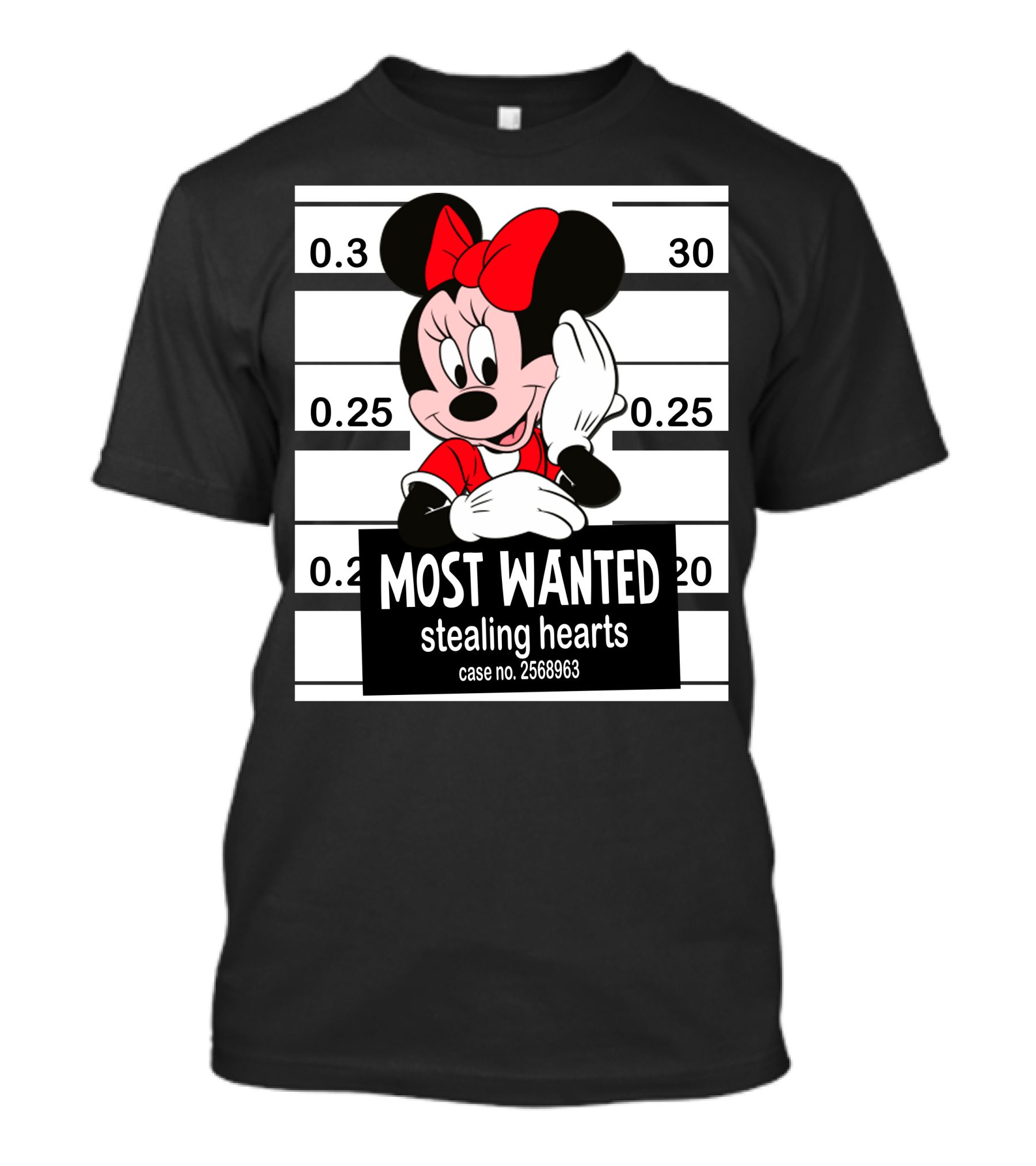 Minnie Most Wanted Stealing Hearts Case No. 2568963 T-Shirt