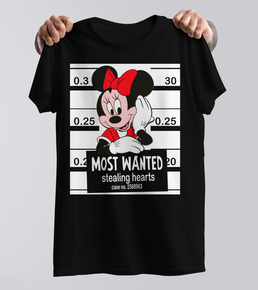 Minnie Most Wanted Stealing Hearts Case No. 2568963 T-Shirt