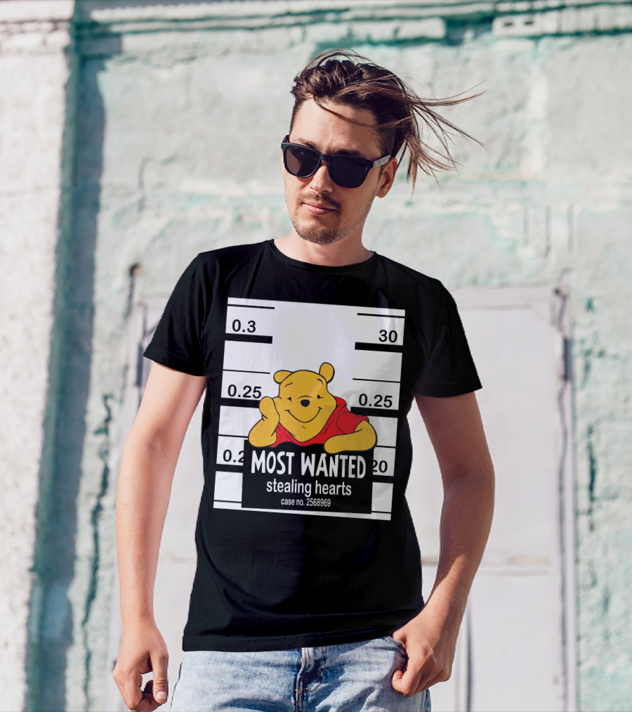 Most Wanted Stealing Hearts Pooh Case No. 2568969 T-Shirt