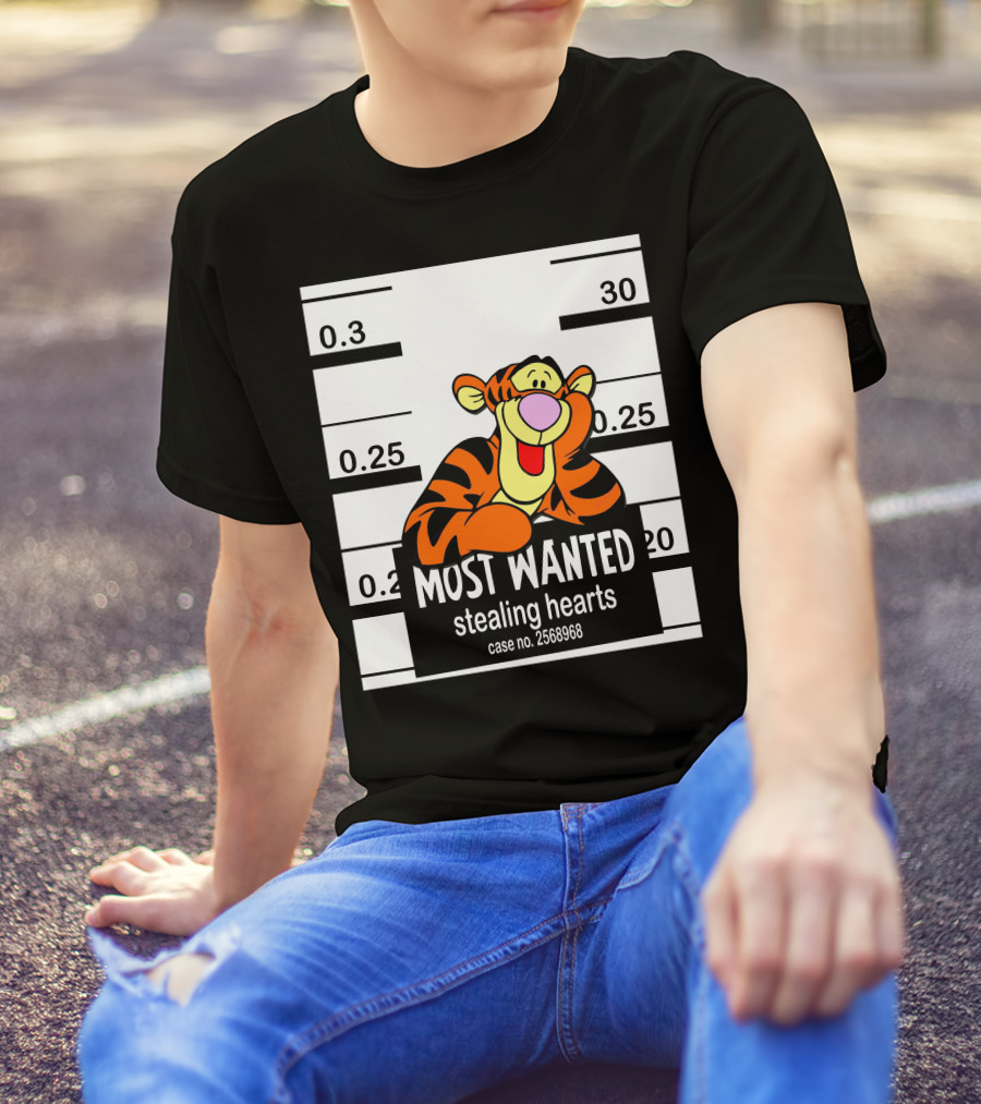 Most Wanted Tigger Stealing Hearts Case No. 2568968 T-Shirt