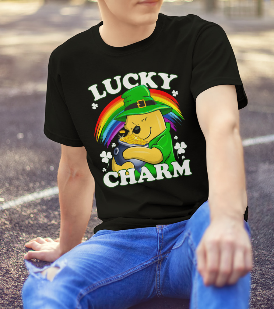 Lucky Charm Rainbow Bear St. Patrick's Day T-Shirt