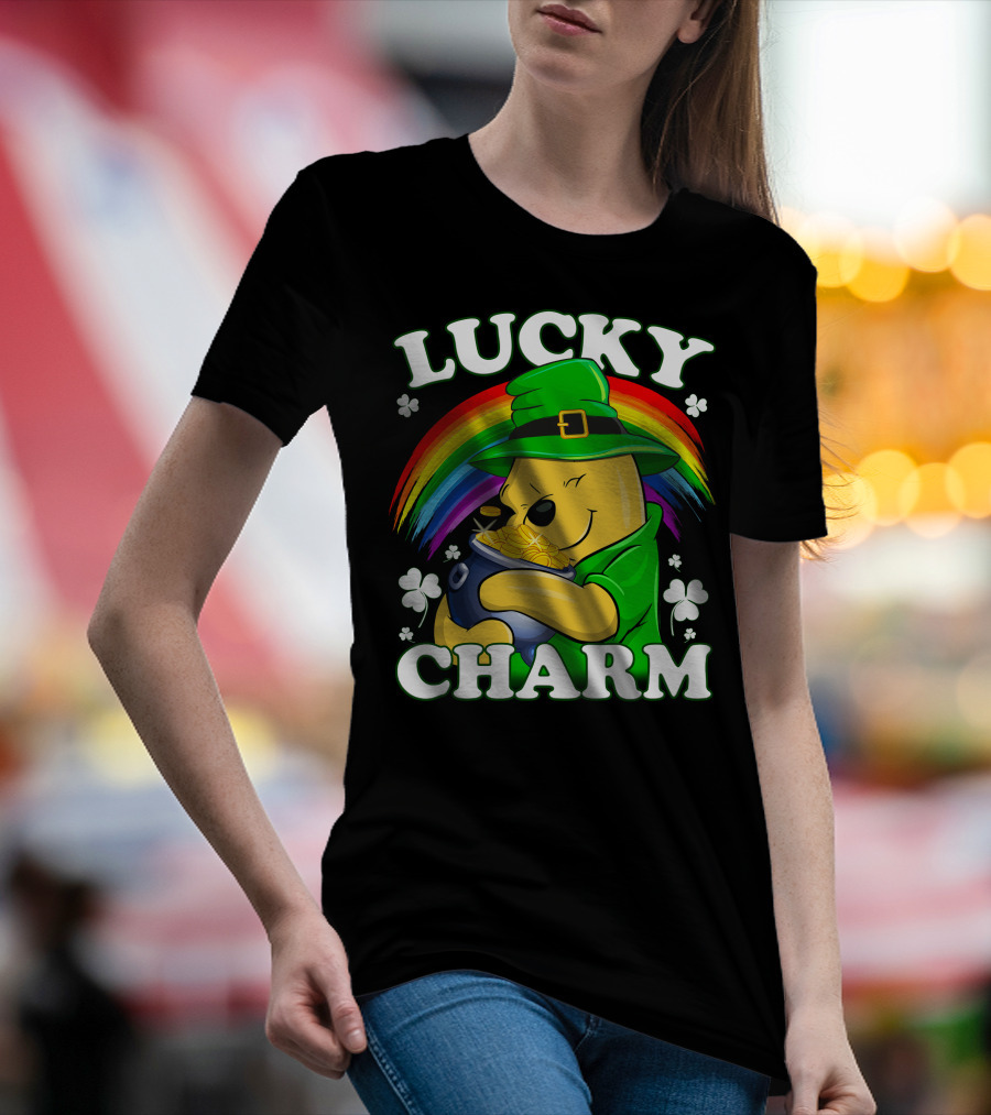 Lucky Charm Rainbow Bear St. Patrick's Day T-Shirt