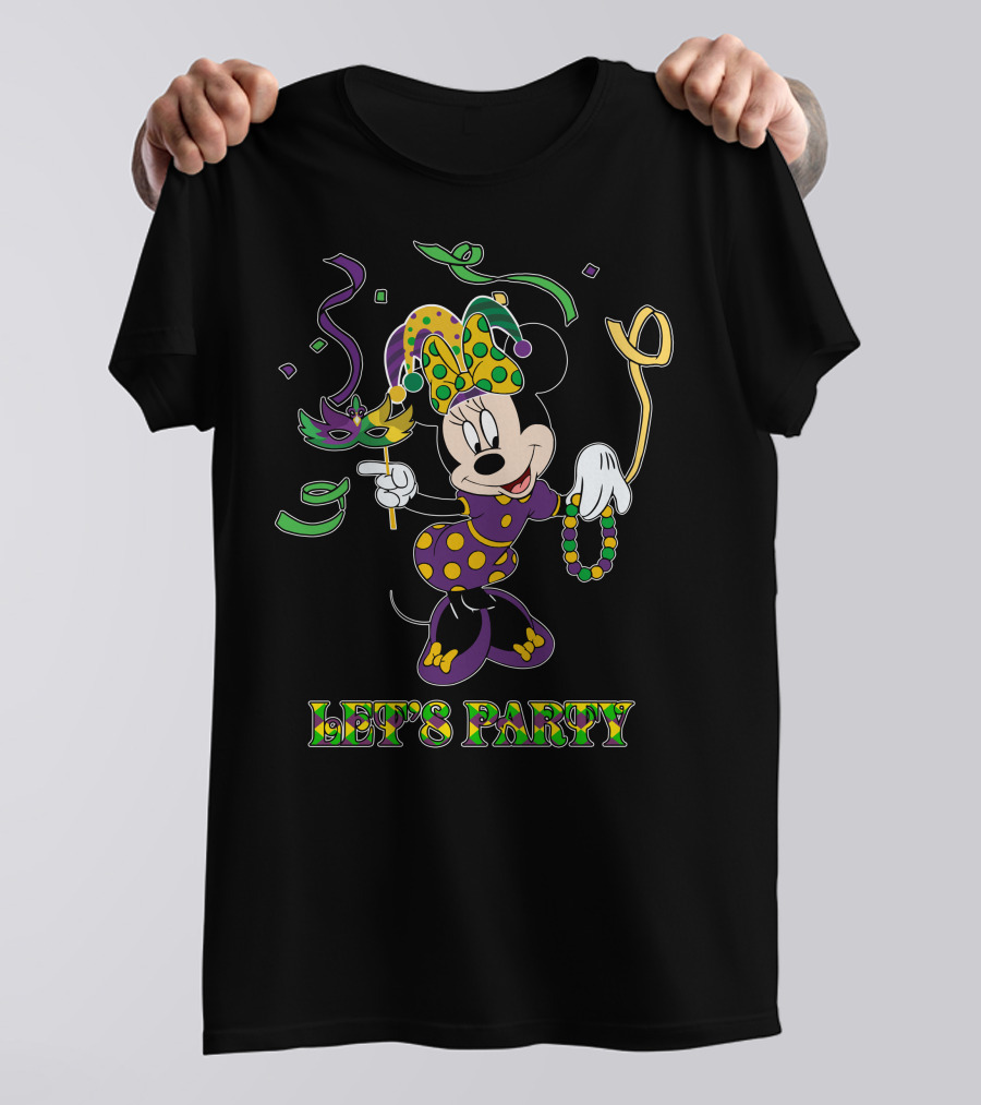 Minnie Let's Party Mardi Gras Celebration T-Shirt
