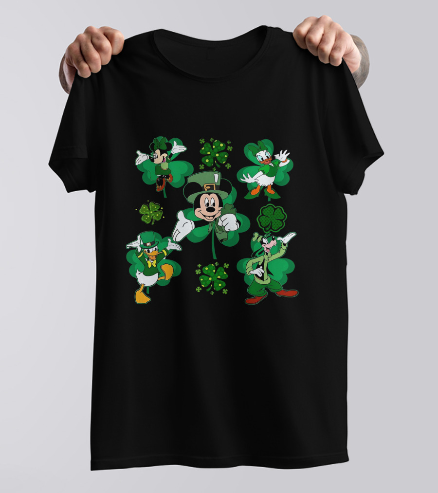 Mickey Friends St. Patrick's Day Shamrock Celebration T-Shirt