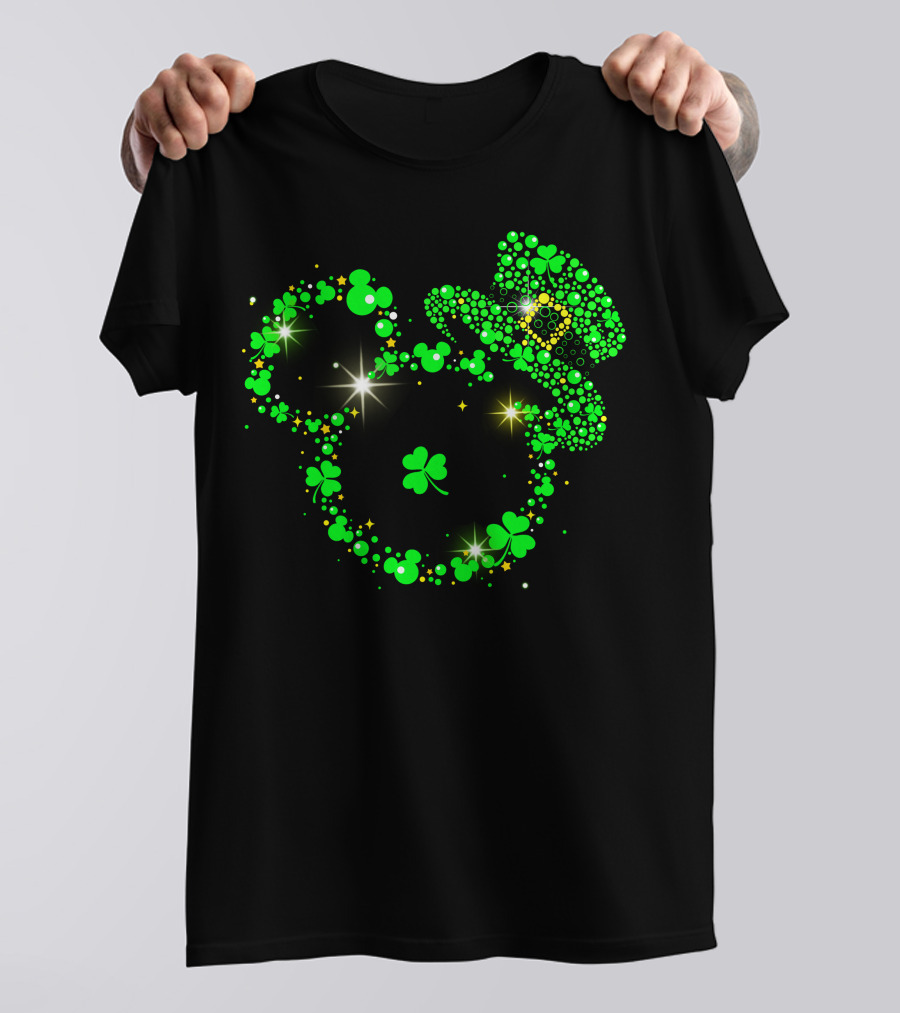 Mickey St Patricks Day Green Shamrock Hat Celebration T-Shirt