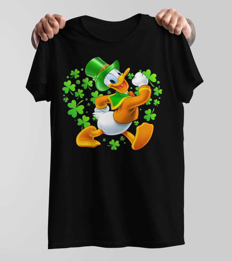 Donald Duck St. Patrick's Day Shamrock Hat T-Shirt