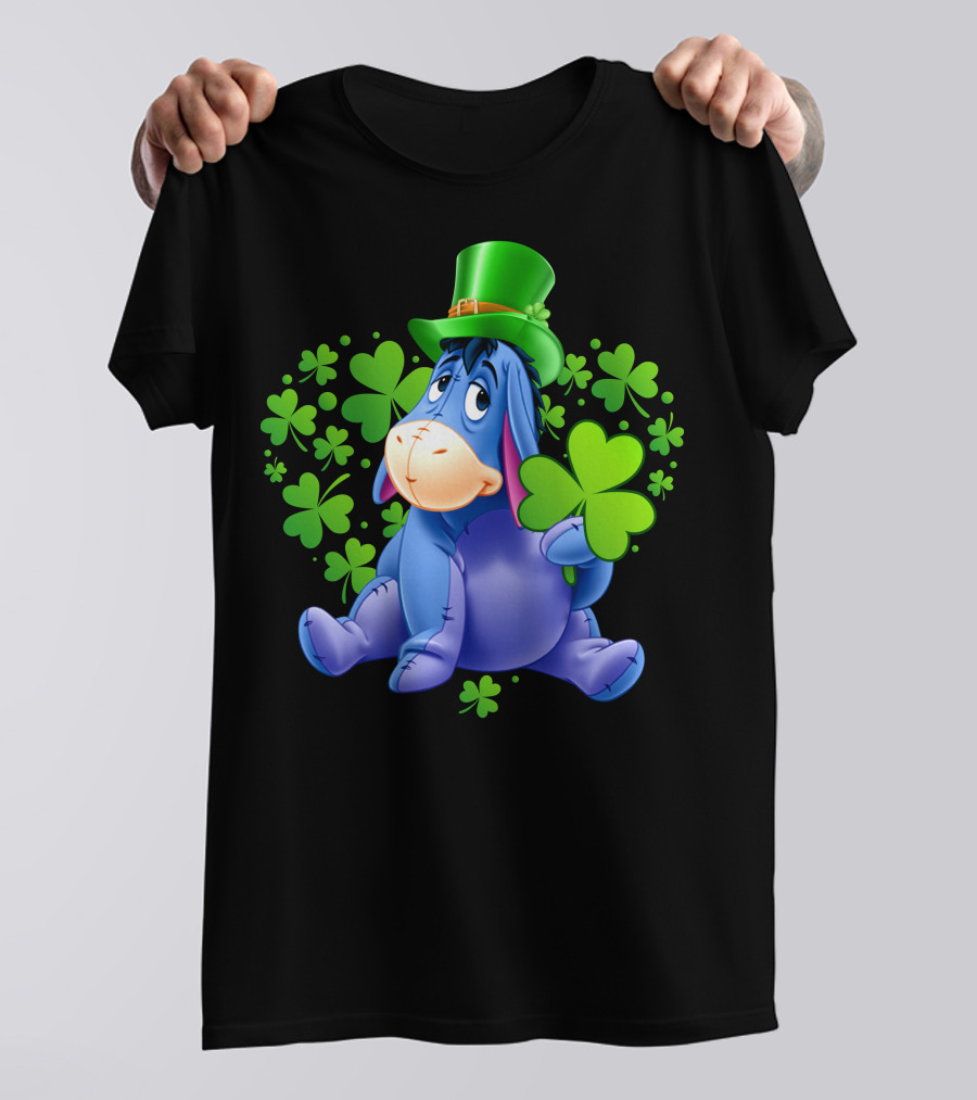 Eeyore St. Patrick's Day Clover Hat T-Shirt