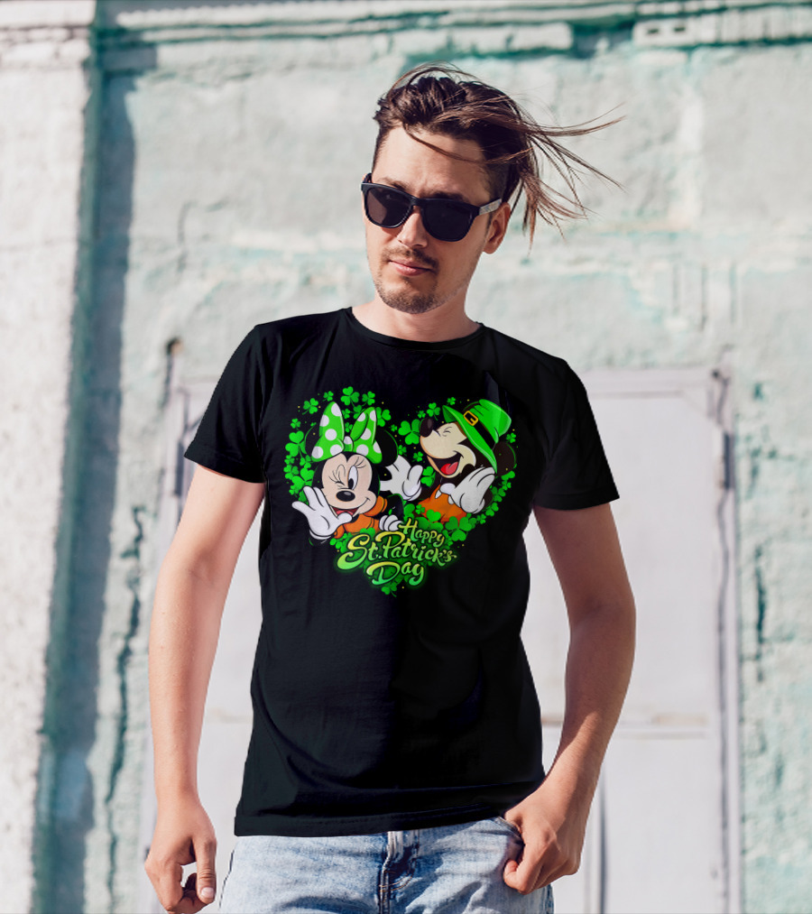 Happy St. Patrick's Day Mickey Minnie T-Shirt